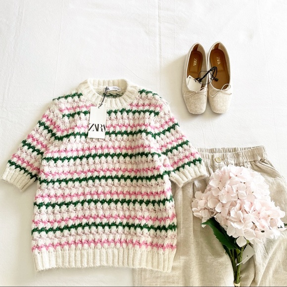 Zara Tops - Zara striped knit sweater